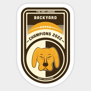 Backyard Division Champions 2022 Sticker